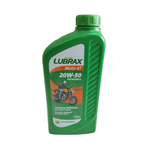 Aceite Mineral Multigrado Lubrax Moto 4T 20W-50 API SL JASO MA 1L