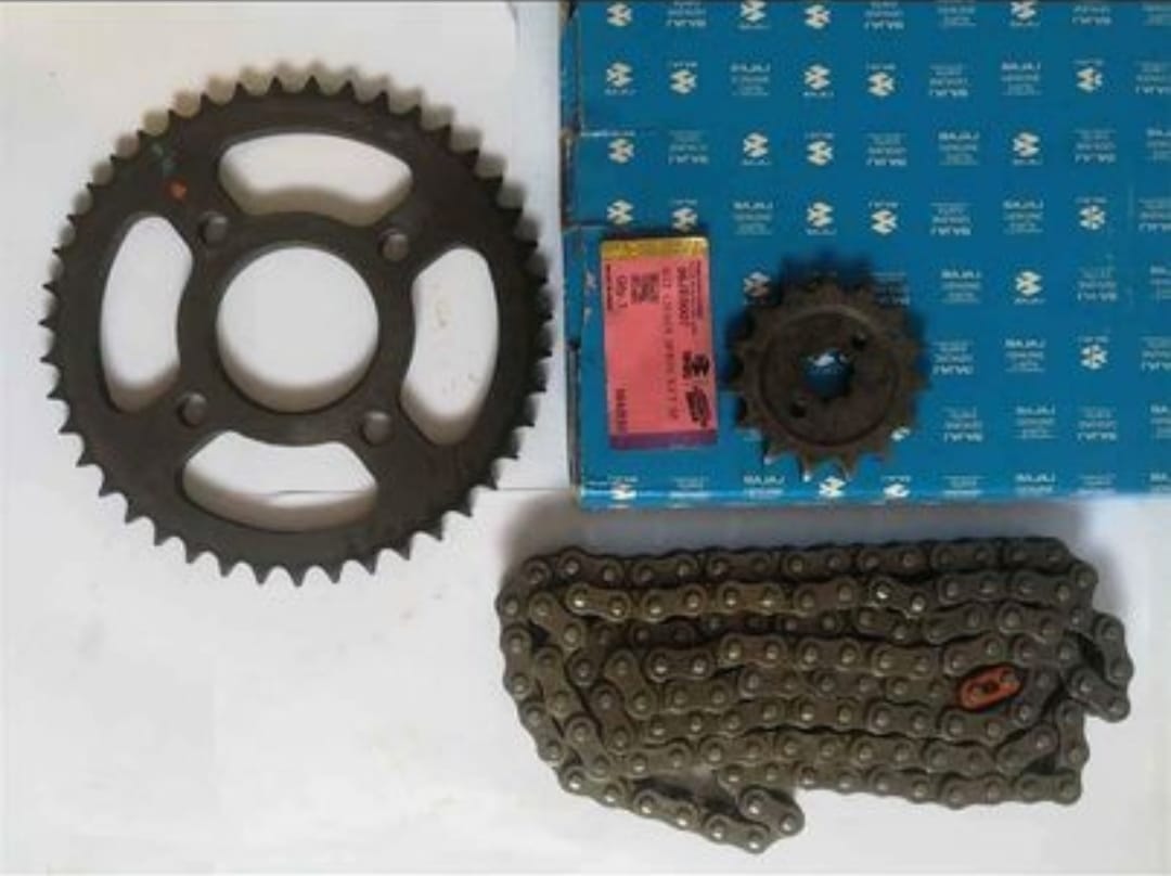 Kit de transmisión Bajaj Rouser NS 160 original (Roseta de 4 huecos)