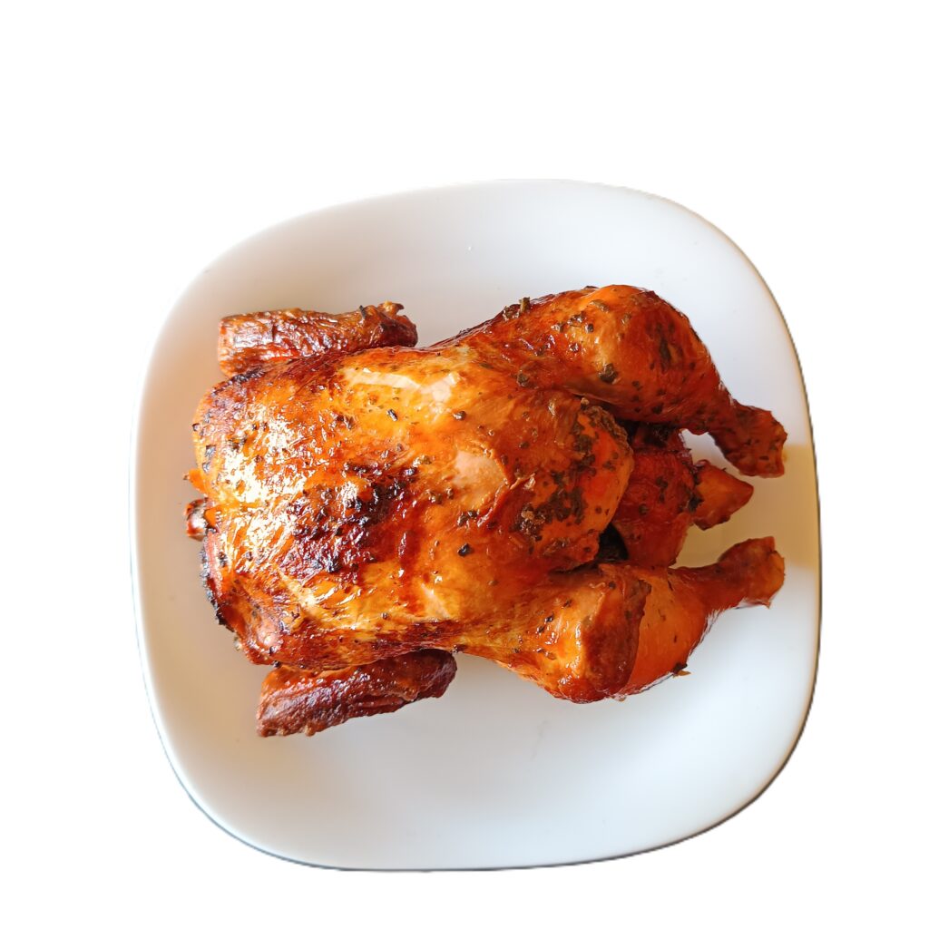 Pollo Entero a la Leña – Pollos Yucra