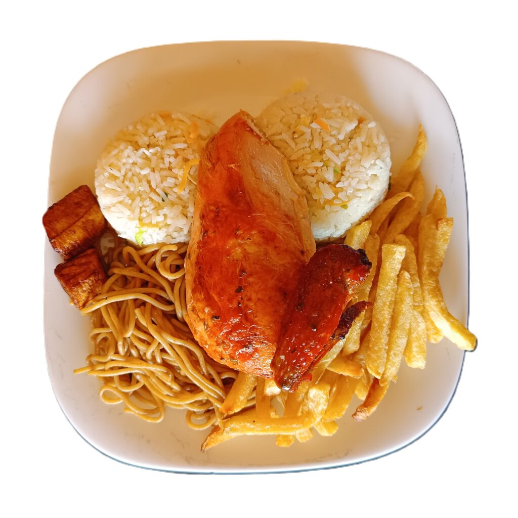 1/4 de Pollo a la leña